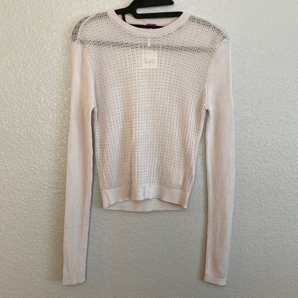 Free People H2O Crew Pullover Found Moon color. Size x-small - Picture 2 of 9